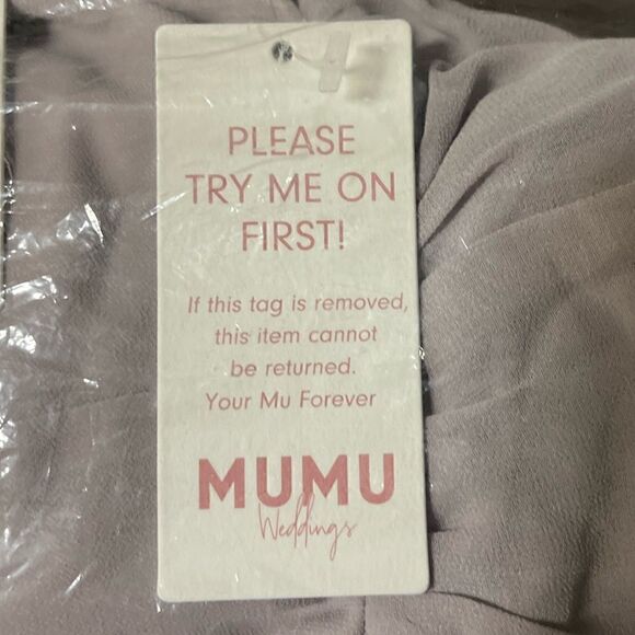 Show Me Your Mumu June Maxi Dress in Dove Grey Chiffon. Size Large. NWT! - Picture 8 of 13